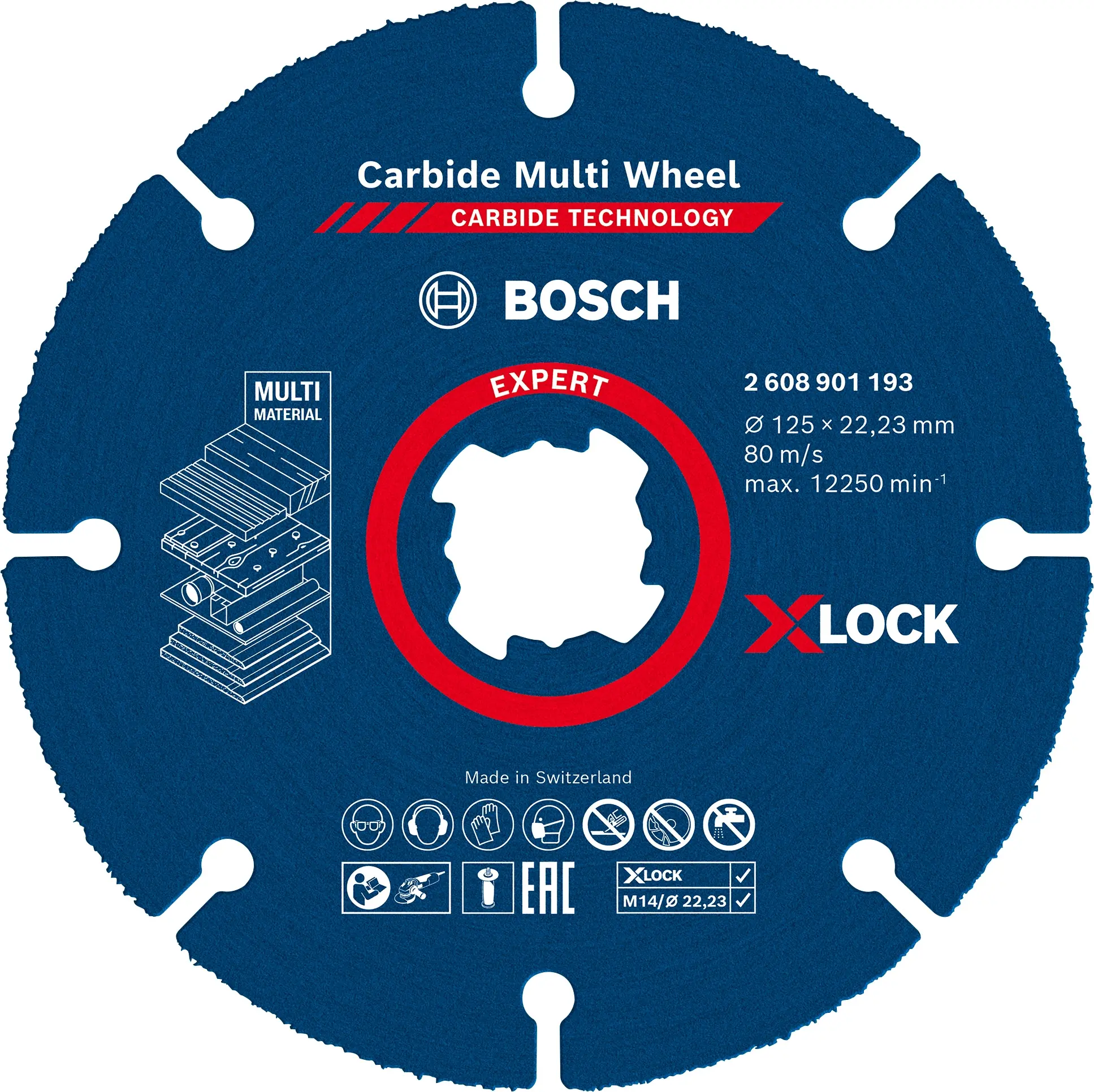 Kotouč řezný Bosch EXPERT Carbide Multi Wheel X-LOCK 125 mm