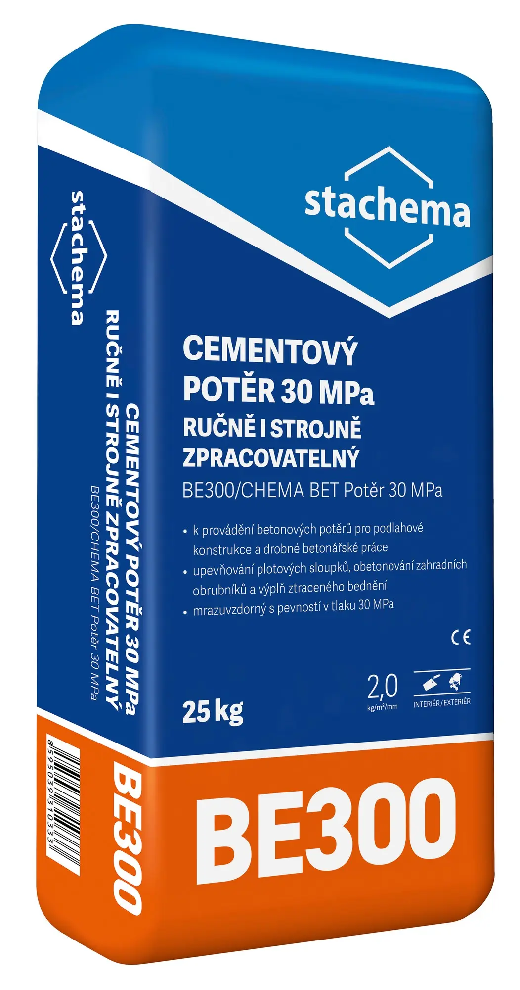 Potěr cementový Stachema BE300 25 kg