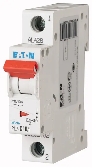 Jistič Eaton PL7-C10/1 10 kA C 10 A