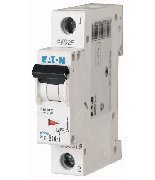Jistič Eaton PL6-B10/1 6 kA B 10 A