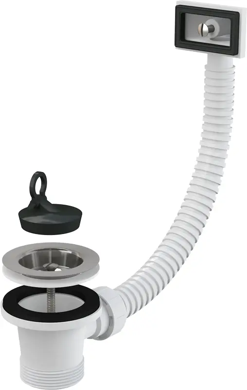Alca - Výpust dřezová 6/4", flexi přepad, nerez mřížka A331