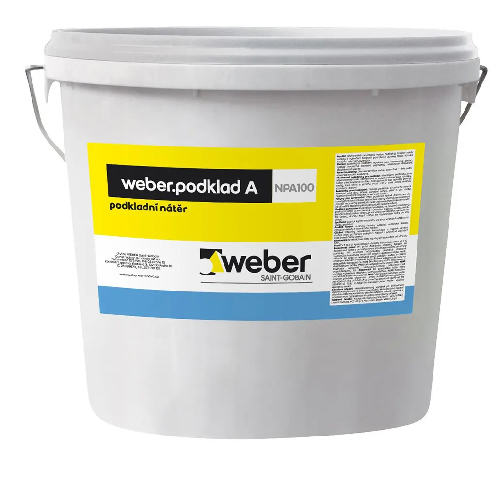 Penetrace akrylátová weberpodklad A 4 kg