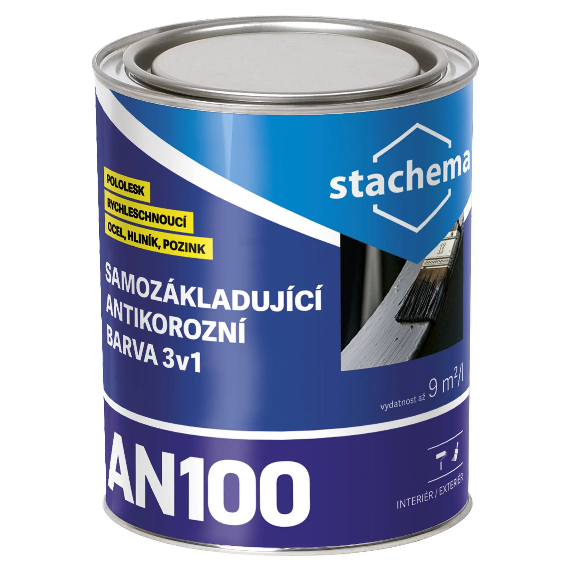 Nátěr samozákladující antikorozní Stachema AN100 slonová kost světlá 0,6 l