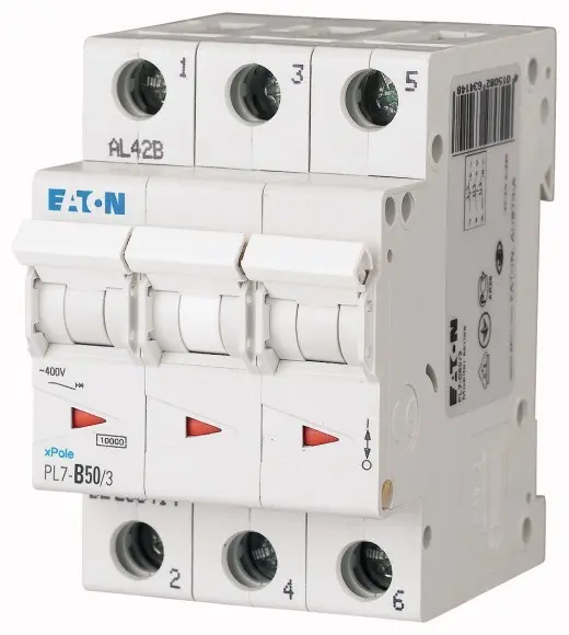Jistič Eaton PL7-B50/3 10 kA B 50 A