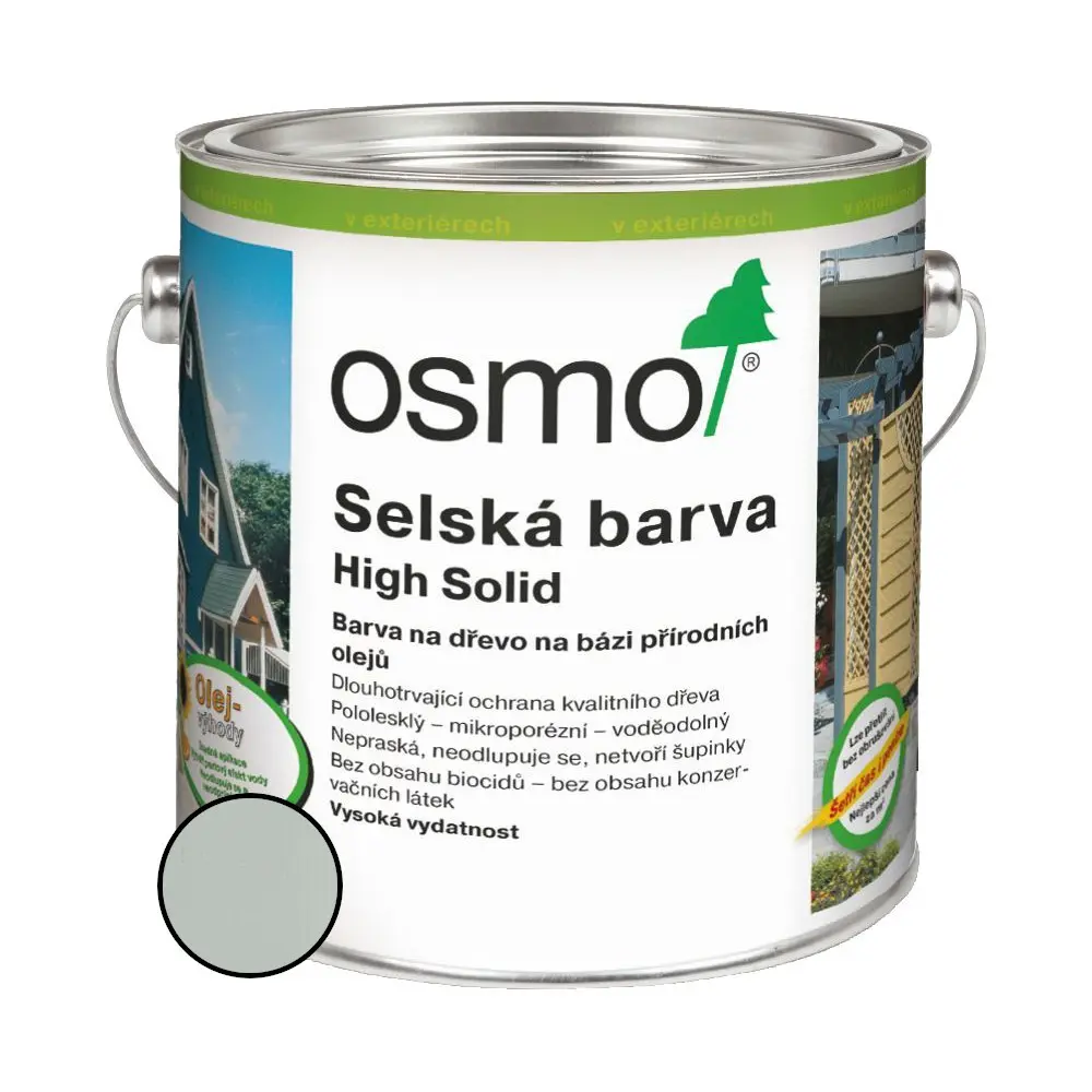 Nátěr venkovní Osmo 2735 Selská barva světle šedá 0,75 l