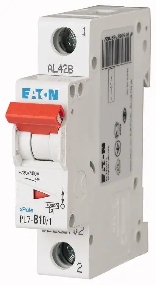 Jistič Eaton PL7-B10/1 10 kA B 10 A