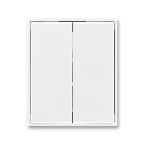 ABB Element,Time kryt vypínače dělený bílá/bílá 3558E-A00652 03
