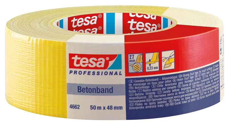 Páska opravná Tesa 4662 48 mm/50 m žlutá
