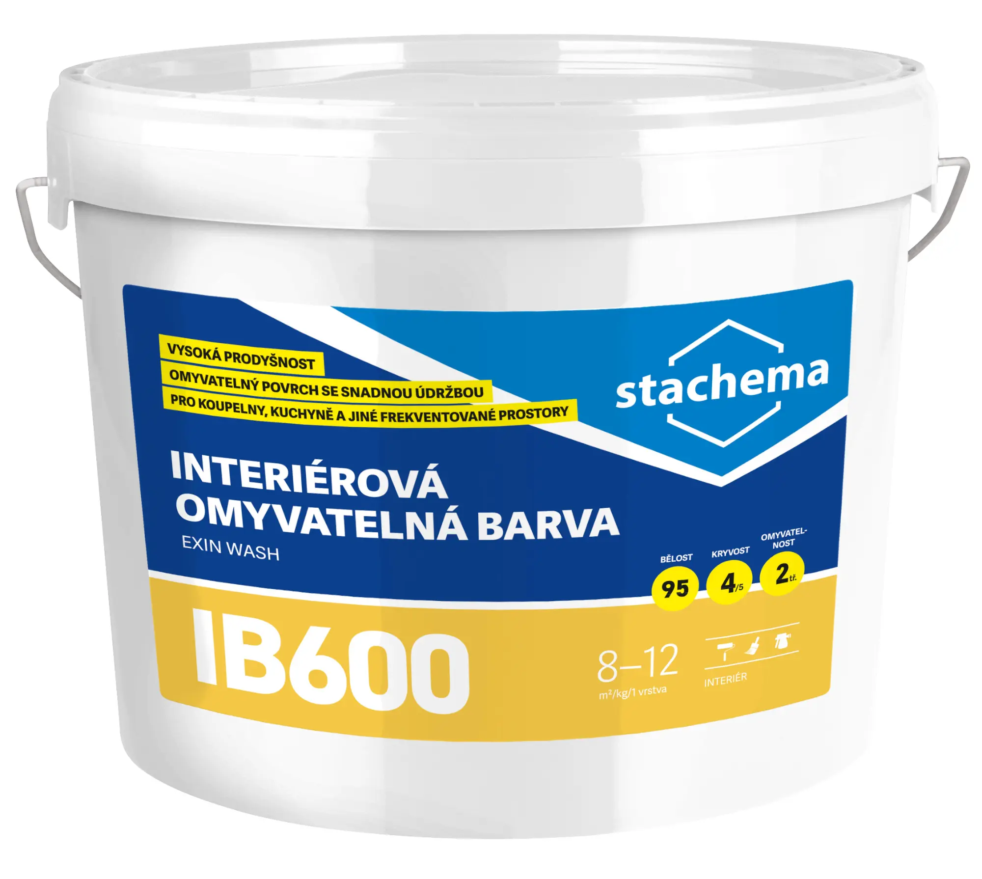 Barva akrylátová Stachema IB600 bílá 15 kg