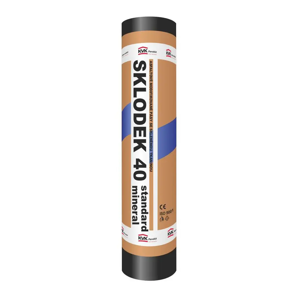 Asfaltový pás hydroizolační SKLODEK 40 STANDARD MINERAL (7,5 m2/role)