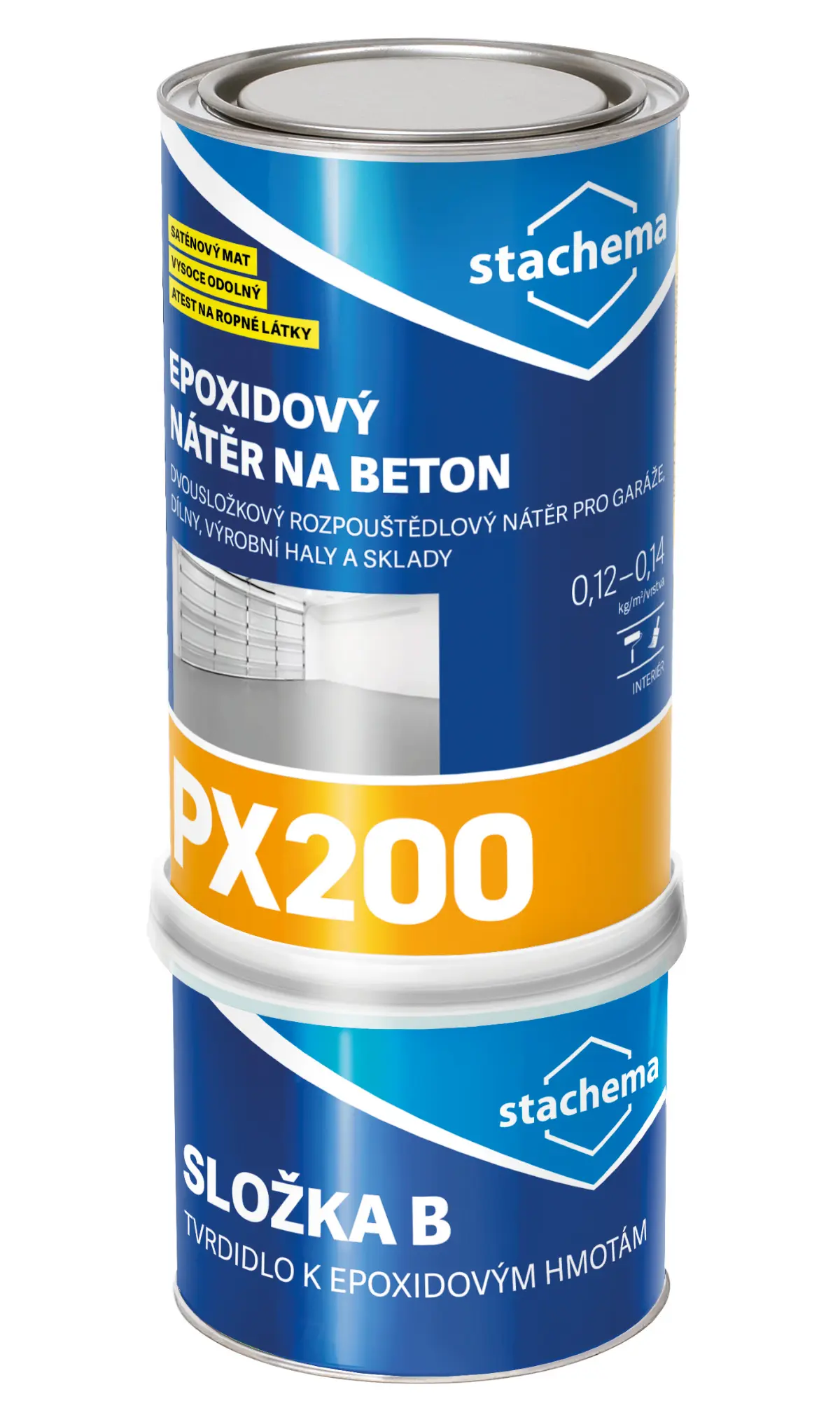 Nátěr epoxidový Stachema PX200 RAL 7040 1,2 kg