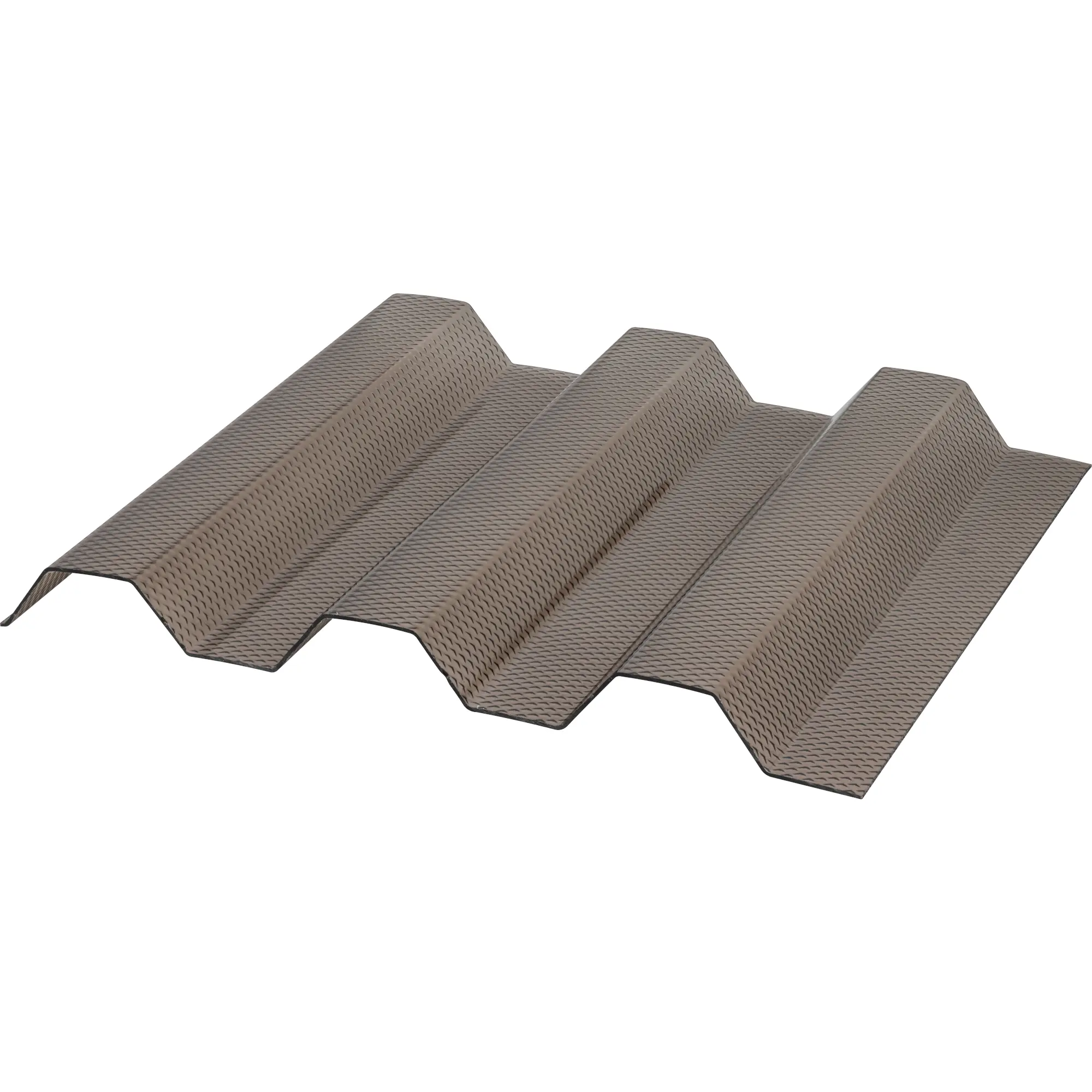 Deska polykarbonátová trapézová TOPLIGHT T 76/18microprisma 2UV bronz 1,2×1 060×5 000 mm