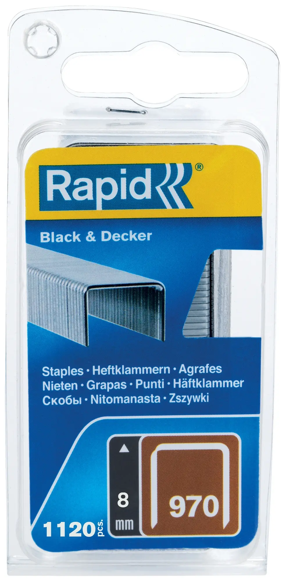 Spony Rapid Black & Decker 12,3×8 mm 1 120 ks