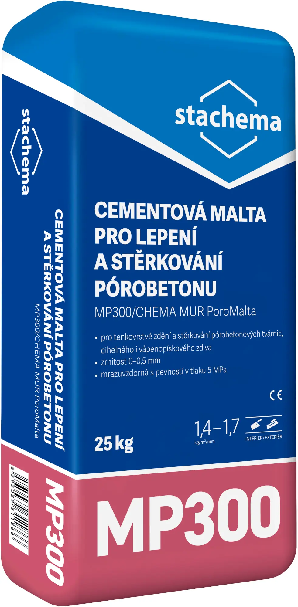 Malta zdicí na pórobeton Stachema MP300 25 kg