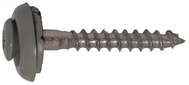 Šroub klemp. GUNNEX INOX S15 T20 4,5×35 mm RAL 9006 25 ks