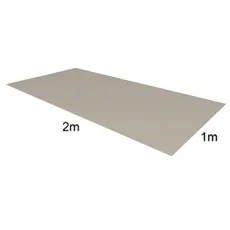 Tabule VIPLANYL z poplastovaného plechu 2x1 m 60/860 (hnědá – RAL 8017)
