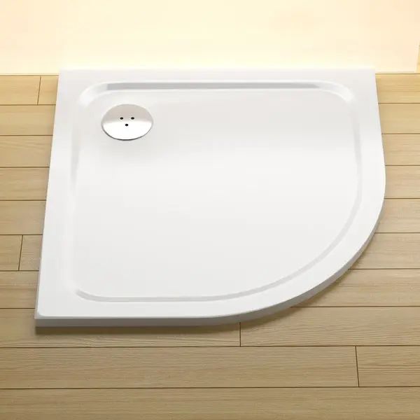 Vanička sprchová Ravak Elipso Pro Chrome 900×900×30 mm R 500 litý mramor