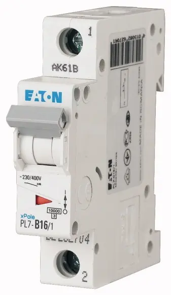 Jistič Eaton PL7-B16/1 10 kA B 16 A
