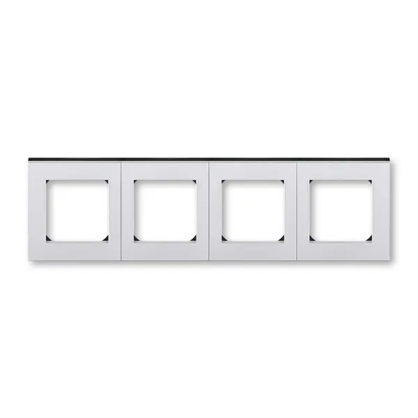 ABB Levit M čtyřrámeček titanová/kouřová černá 3901H-A05040 70