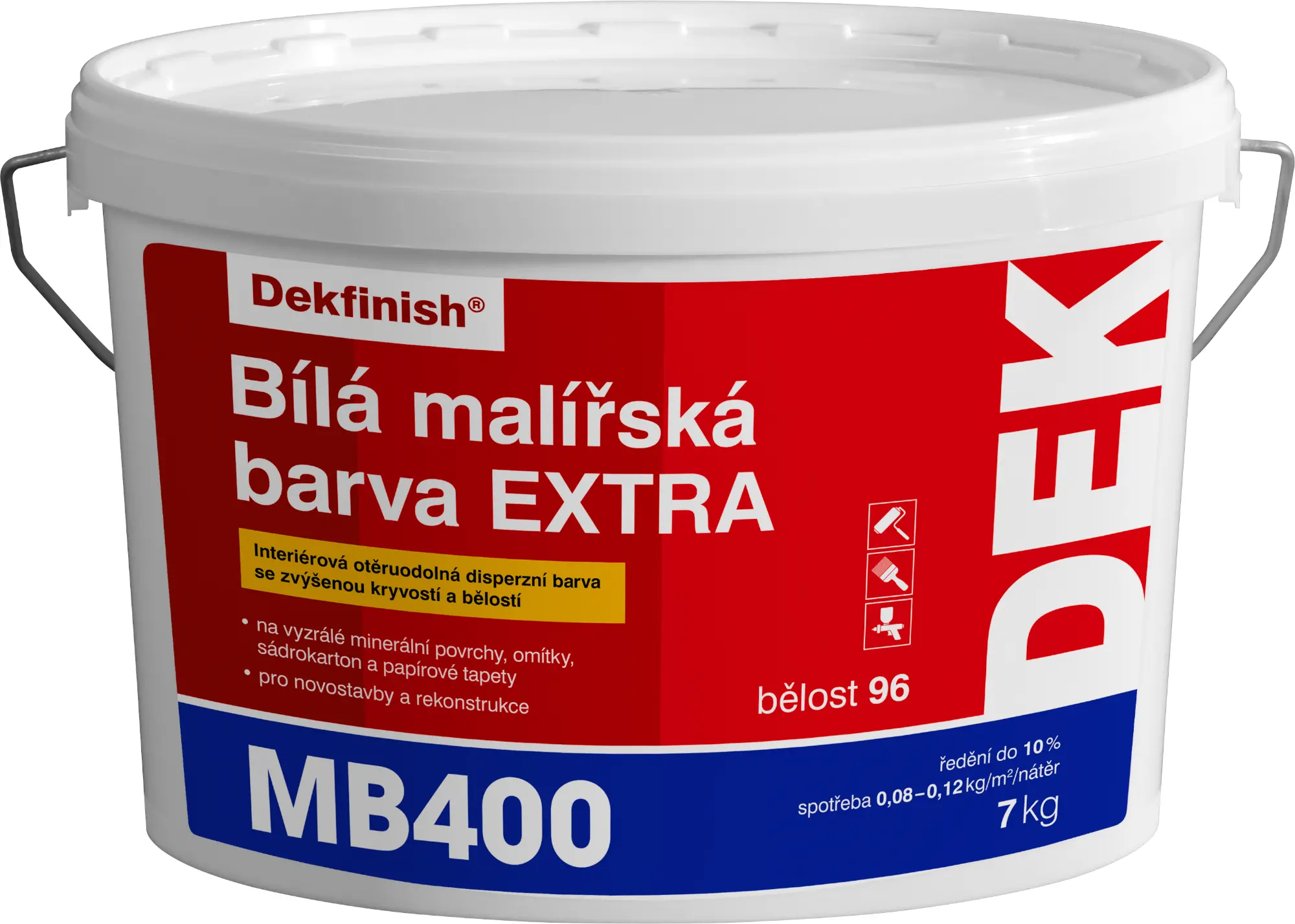 Malba interiérová DEK MB400 EXTRA bílá 7 kg