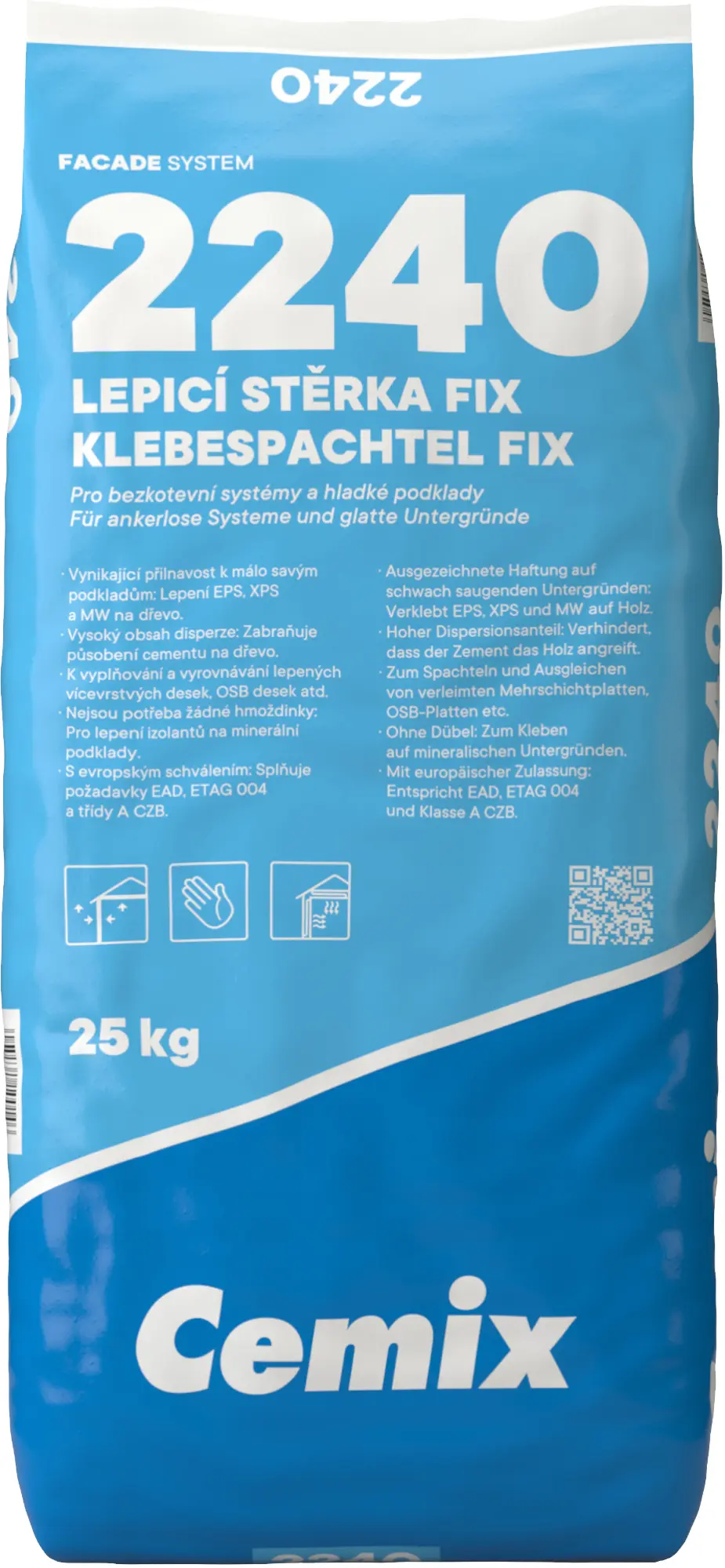 Hmota lepicí a stěrková Cemix 2240 FIX 25 kg