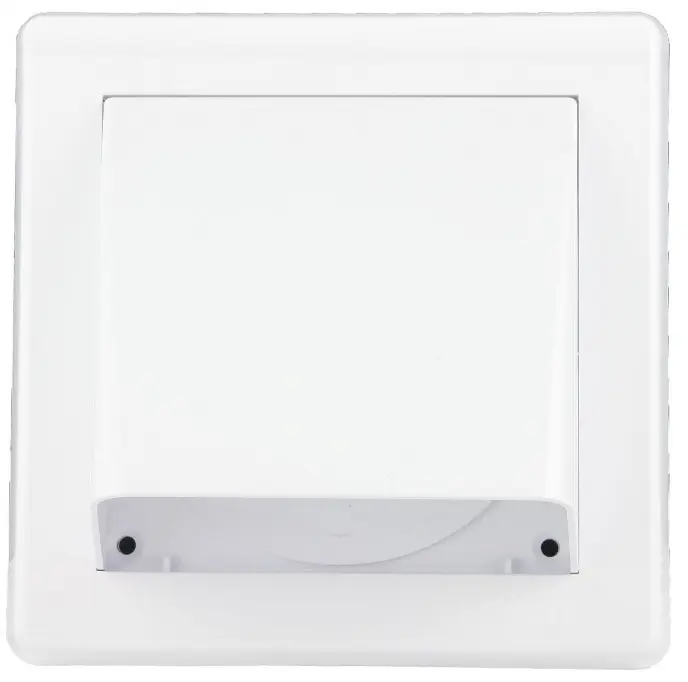 Mřížka větrací gravitační HACO VM GK 150×150/100 mm bílá