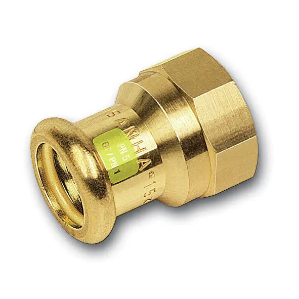 Přechodka lisovací Sanha Cu Press Gas 11270G 18 mm × 1/2" vnitřní závit