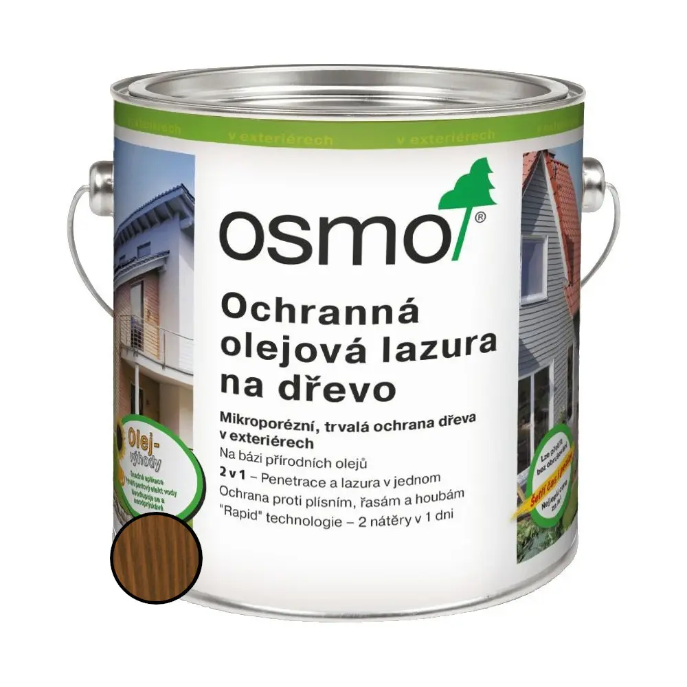 Lazura olejová ochranná Osmo 707 ořech 0,75 l