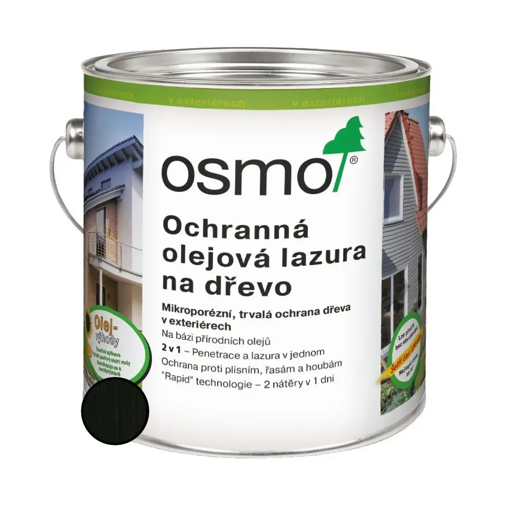 Lazura olejová ochranná Osmo 712 ebenové dřevo 0,75 l
