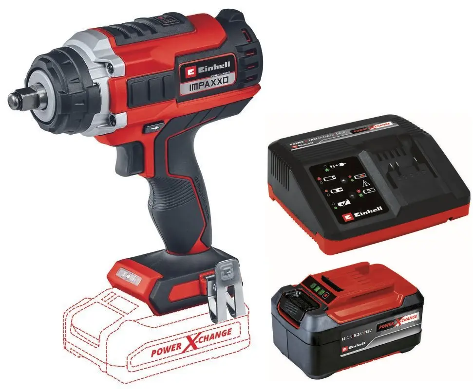 Utahovák rázový AKU Einhell IMPAXXO 18/400 Kit 18 V