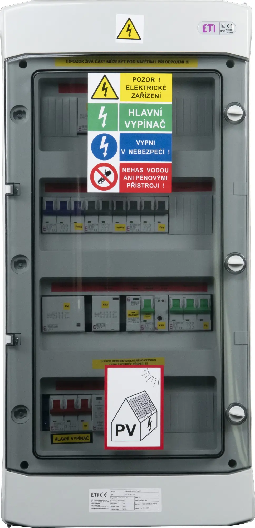 Rozvodnice AC pro hybridní měniče ETI RPO-H25-SM IP 65 pro GoodWe/Growatt/Solax