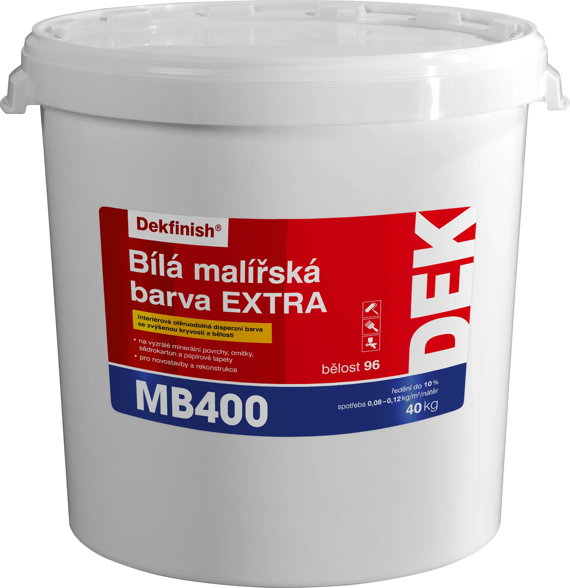 Malba interiérová DEK MB400 EXTRA bílá 40 kg