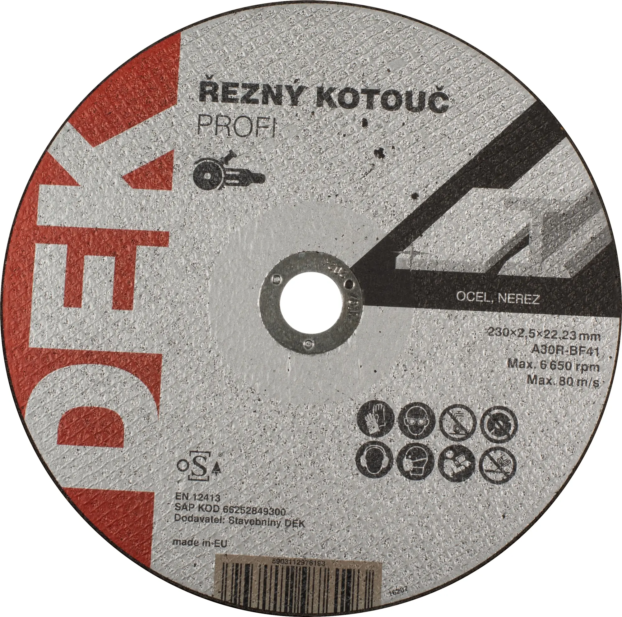 Kotouč řezný DEK PROFI 230×22,23 mm 2,5 mm