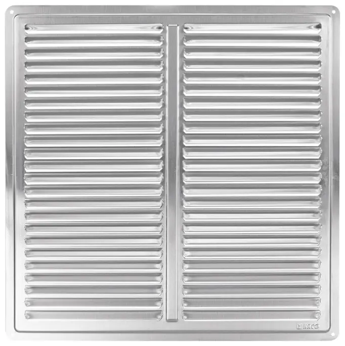 Mřížka větrací s krytkou HACO NVM K 300×300 mm nerez