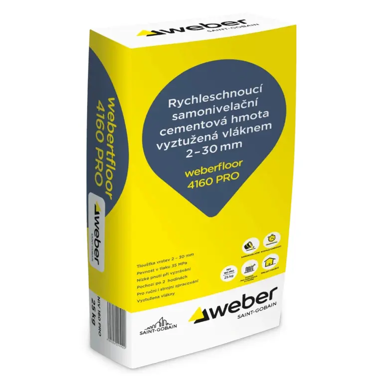 Hmota samonivelační weberfloor 4160 pro 25 kg
