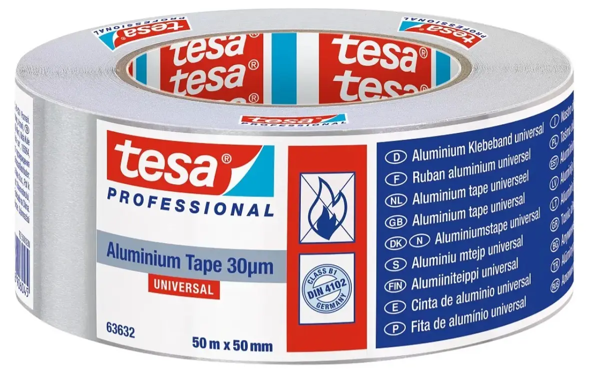 Páska hliníková Tesa 63632 Universal 50 mm/50 m s linerem 30 µm