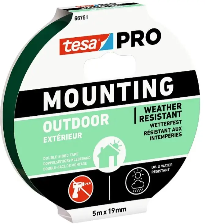 Páska oboustranná Tesa PRO Mounting OUTDOOR 19 mm/5 m
