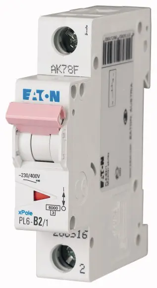Jistič Eaton PL6-B2/1 6 kA B 2 A