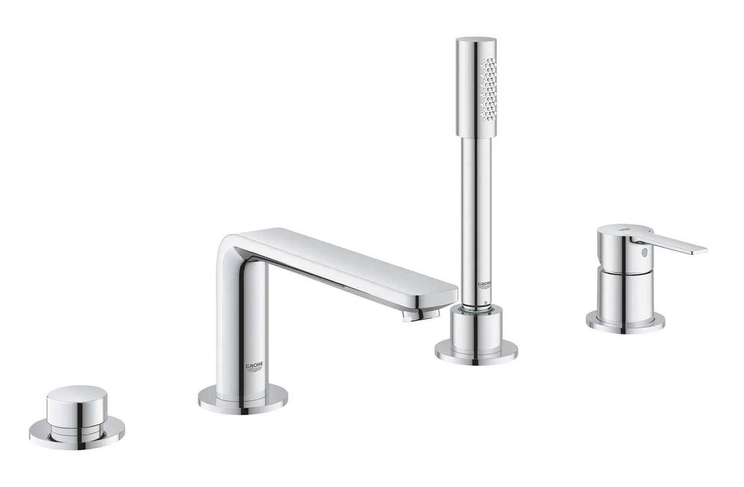 Grohe Lineare - Baterie na okraj vany, 4-otvorová instalace,