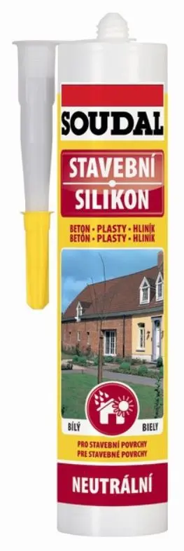 Silikon stavební Soudal transparentní 300 ml