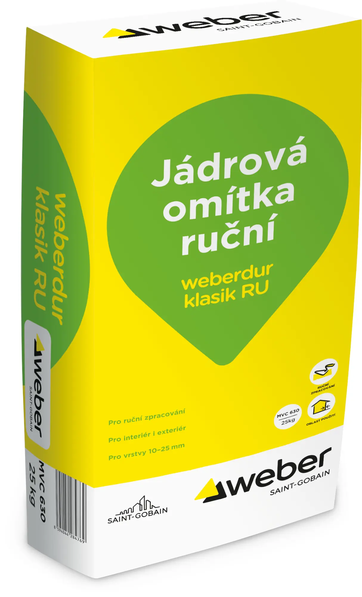Omítka jádrová weberdur klasik RU 25 kg