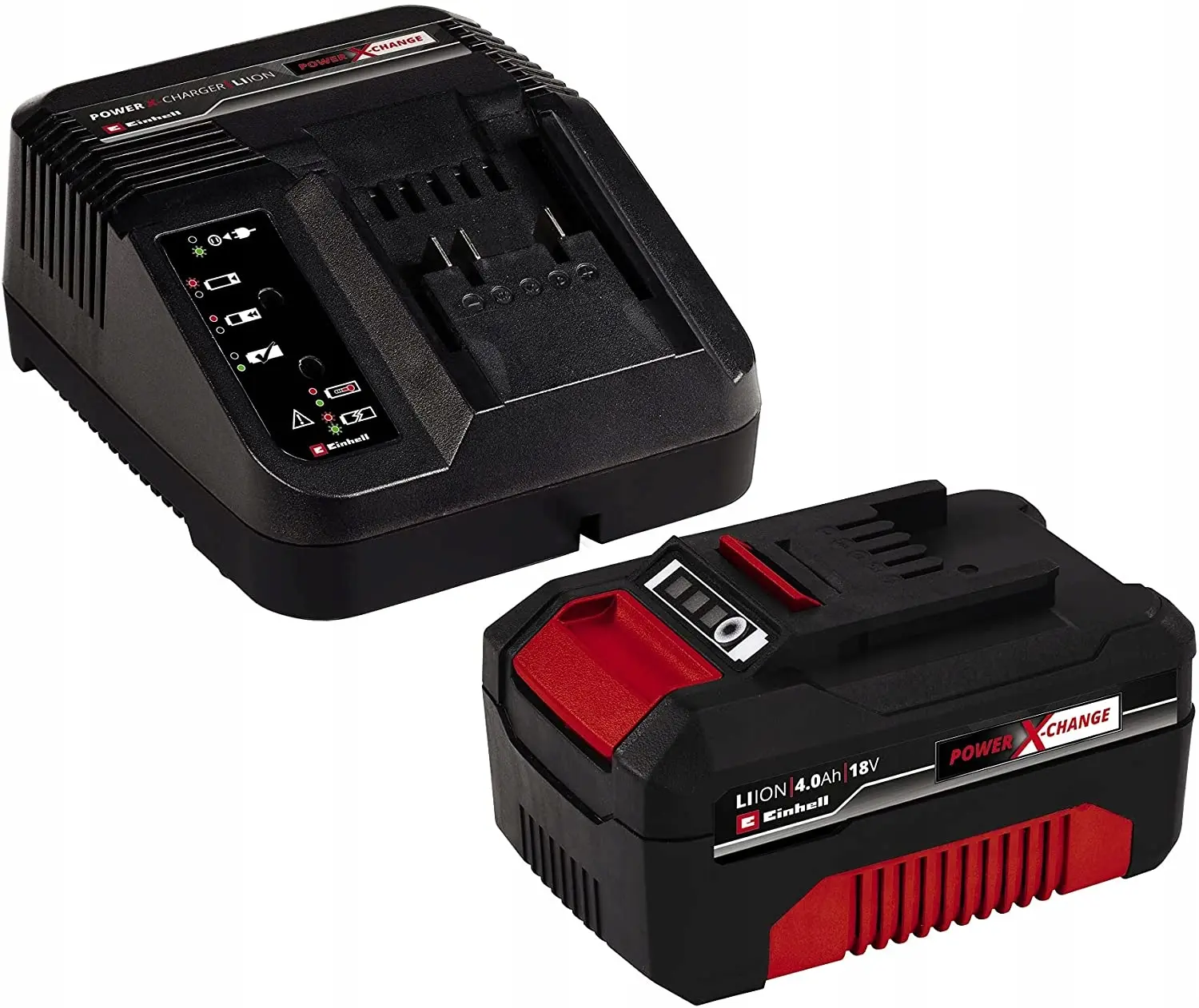Startovací sada Power X-Change, 4 Ah baterie (18 V) a nabíječka - Einhell