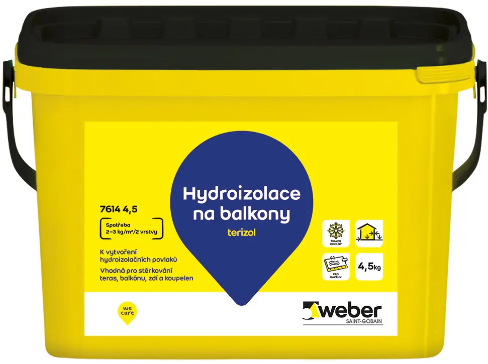 Hmota hydroizolační weber terizol 4,5 kg