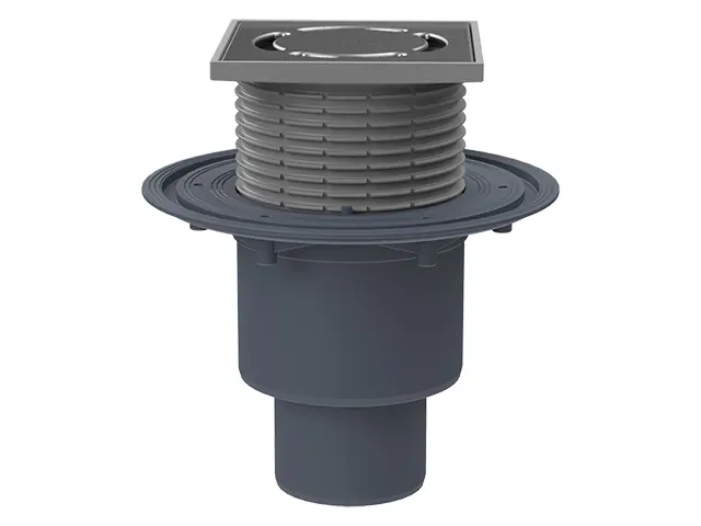 Vpust podlahová HL310Prblue DN 50/75/110 svislý odtok