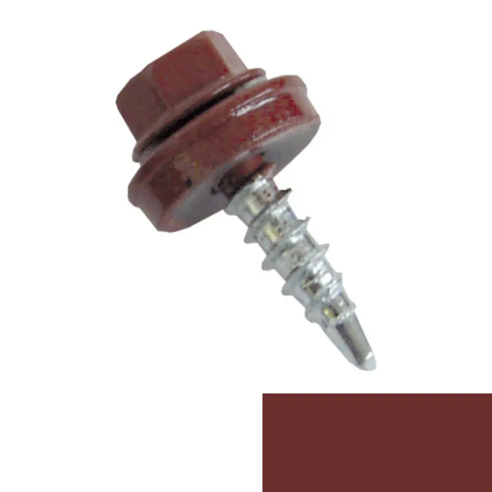 Šroub samořezný spojovací MAXIDEK FRS 4,8×20 RAL 3009 cihlově hnědá