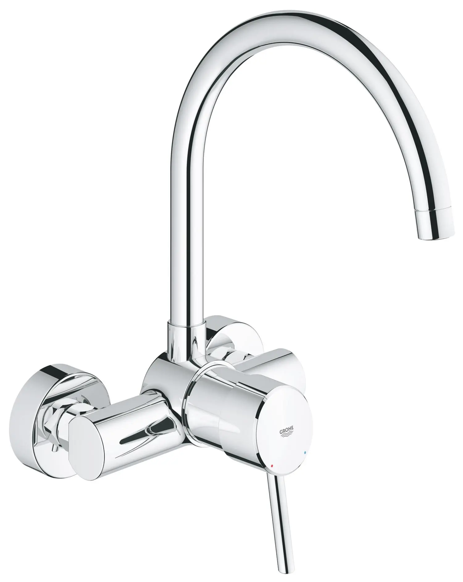 Baterie dřezová nástěnná Grohe Concetto 150 mm chrom 32667001