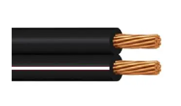 Kabel flexibilní V03VH-H (CYH) 2× 1 metráž černá, bílá