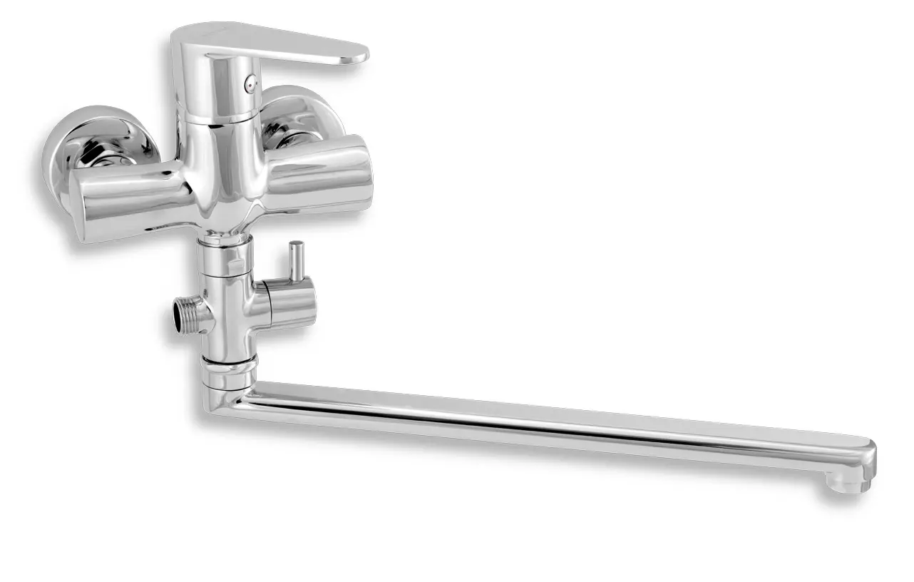 Baterie paneláková nástěnná Novaservis TITANIA FRESH 96673/1,0 100 mm chrom