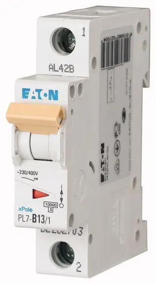 Jistič Eaton PL7-B13/1 10 kA B 13 A