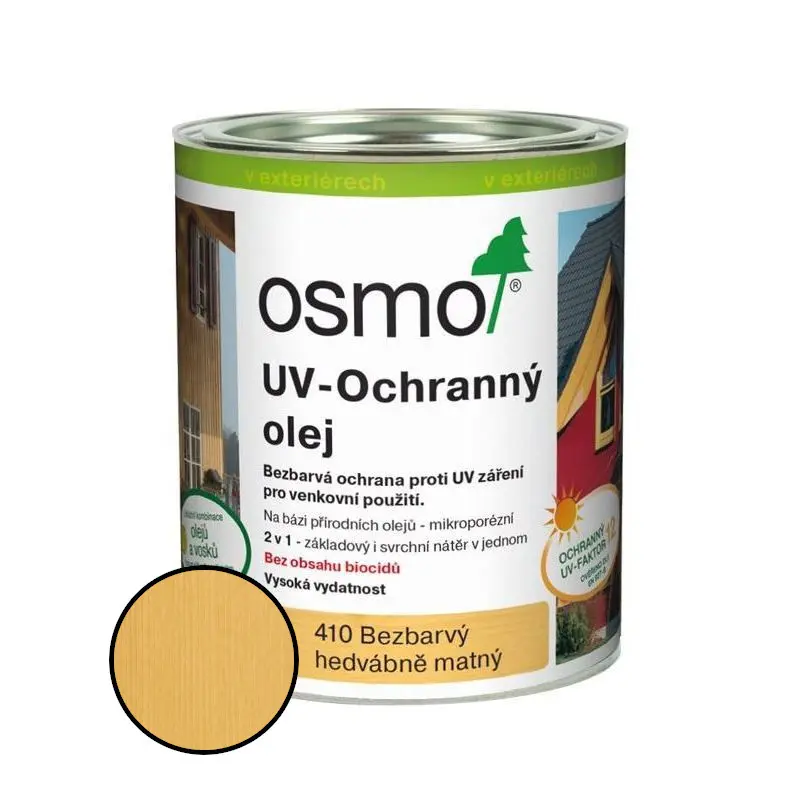 Olej UV ochranný Osmo 410 bezbarvý, 2,5 l